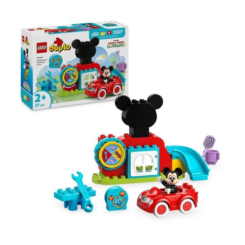 LEGO DUPLO | Disney 10454 La maison et la Voiture de Mickey - Jeu de c LEGO DUPLO | Disney 10454 La maison et la Voiture de Mickey - Jeu de c