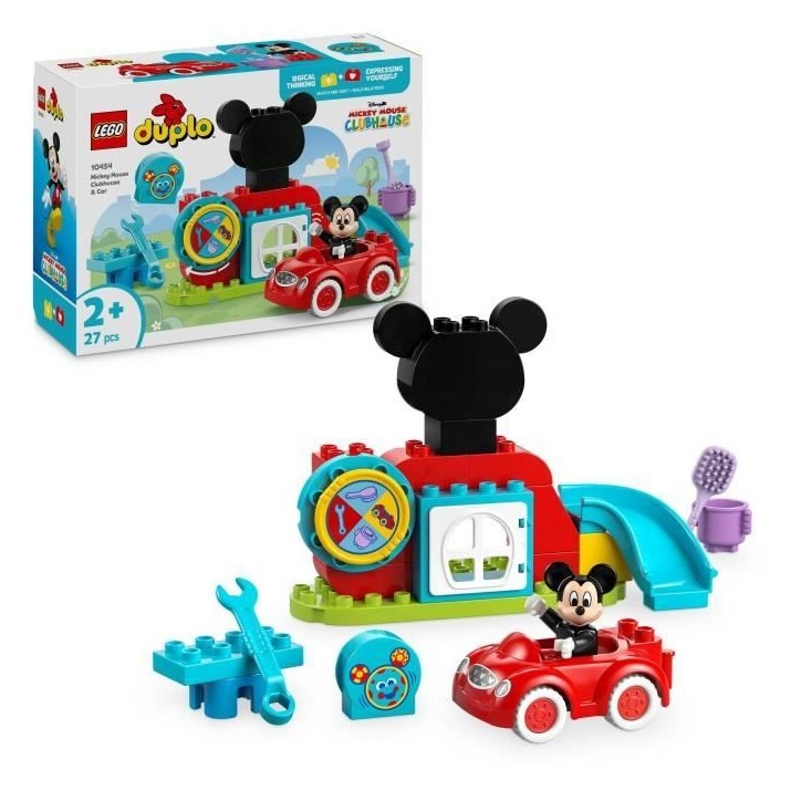LEGO DUPLO | Disney 10454 La maison et la Voiture de Mickey - Jeu de construction 2 ans LEGO DUPLO | Disney 10454 La maison et la Voiture de Mickey - Jeu de construction 2 ans