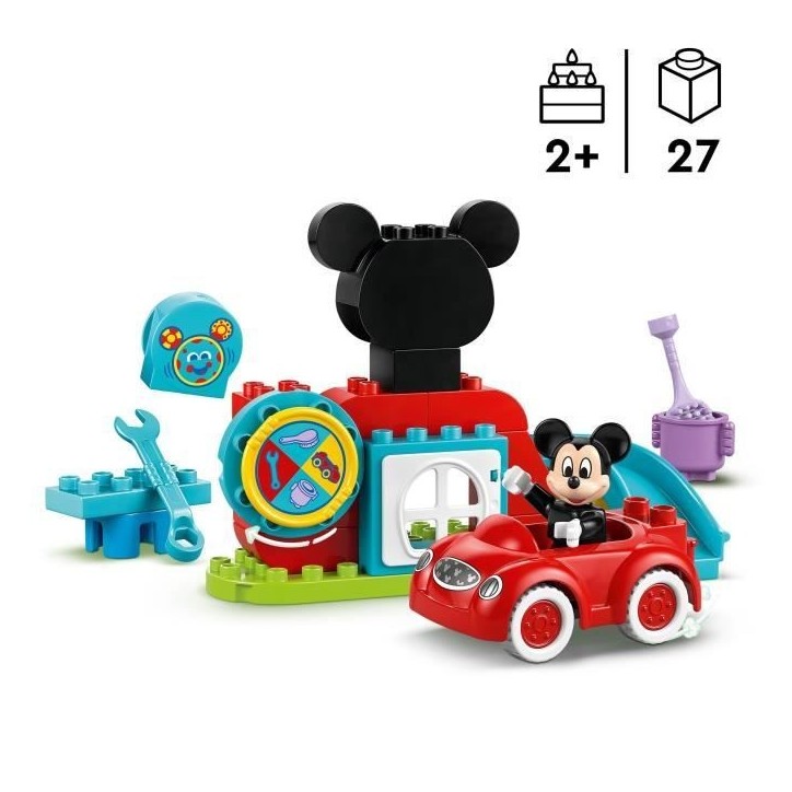 LEGO DUPLO | Disney 10454 La maison et la Voiture de Mickey - Jeu de construction 2 ans LEGO DUPLO | Disney 10454 La maison et la Voiture de Mickey - Jeu de construction 2 ans