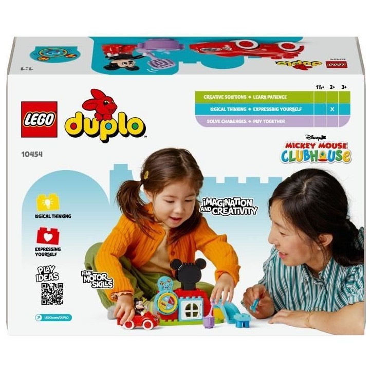 LEGO DUPLO | Disney 10454 La maison et la Voiture de Mickey - Jeu de construction 2 ans LEGO DUPLO | Disney 10454 La maison et la Voiture de Mickey - Jeu de construction 2 ans