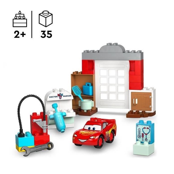 LEGO DUPLO ¦ Disney Et Pixar Cars 10456 La Visite De Mcqueen Au Garage De Doc - Jeu 2 Ans LEGO DUPLO ¦ Disney Et Pixar Cars 10456 La Visite De Mcqueen Au Garage De Doc - Jeu 2 Ans