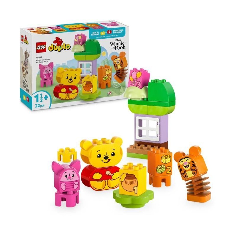 LEGO DUPLO | Disney 10457 L'Anniversaire de Winnie l'Ourson - Jeu de c LEGO DUPLO | Disney 10457 L'Anniversaire de Winnie l'Ourson - Jeu de c
