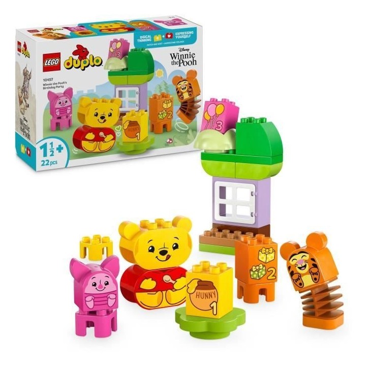 LEGO DUPLO | Disney 10457 L'Anniversaire de Winnie l'Ourson - Jeu de construction 18 mois