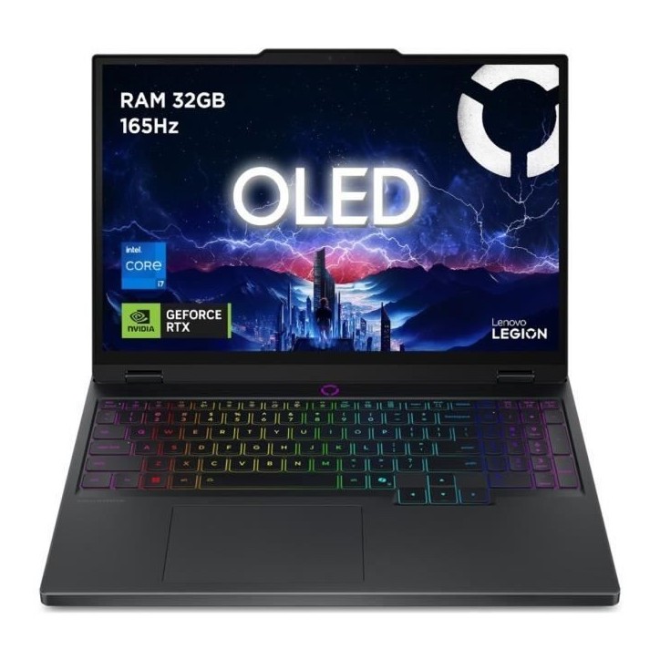PC portable Gamer LENOVO Legion 5 15IRX10 | Sans Windows - 15,1 WQXGA OLED - Core i7-13650HX - RTX 5060 115W - 32 Go - 512 Go