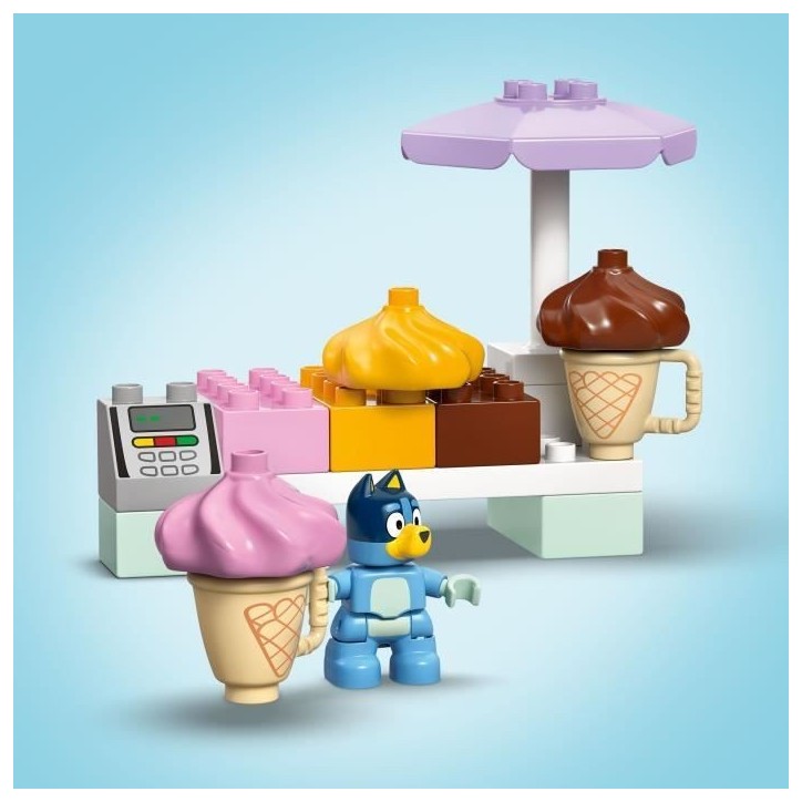 LEGO DUPLO 10458 Visite chez le Marchand de Glace avec Bluey - Jeu de Construction 2 ans LEGO DUPLO 10458 Visite chez le Marchand de Glace avec Bluey - Jeu de Construction 2 ans