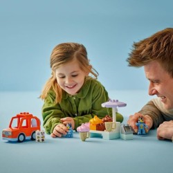 LEGO DUPLO 10458 Visite chez le Marchand de Glace avec Bluey - Jeu de
