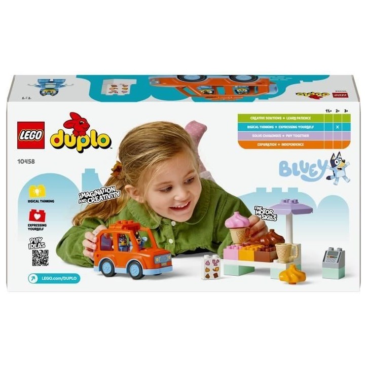LEGO DUPLO 10458 Visite chez le Marchand de Glace avec Bluey - Jeu de Construction 2 ans LEGO DUPLO 10458 Visite chez le Marchand de Glace avec Bluey - Jeu de Construction 2 ans