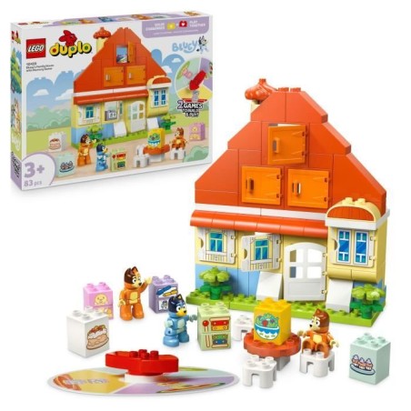 LEGO DUPLO 10459 La Maison de Famille de Bluey et le Jeu de Mémoire -