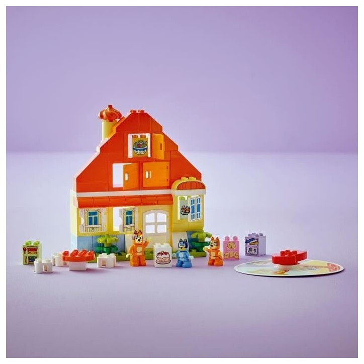 LEGO DUPLO 10459 La Maison de Famille de Bluey et le Jeu de Mémoire - Jeu Créatif 3 ans