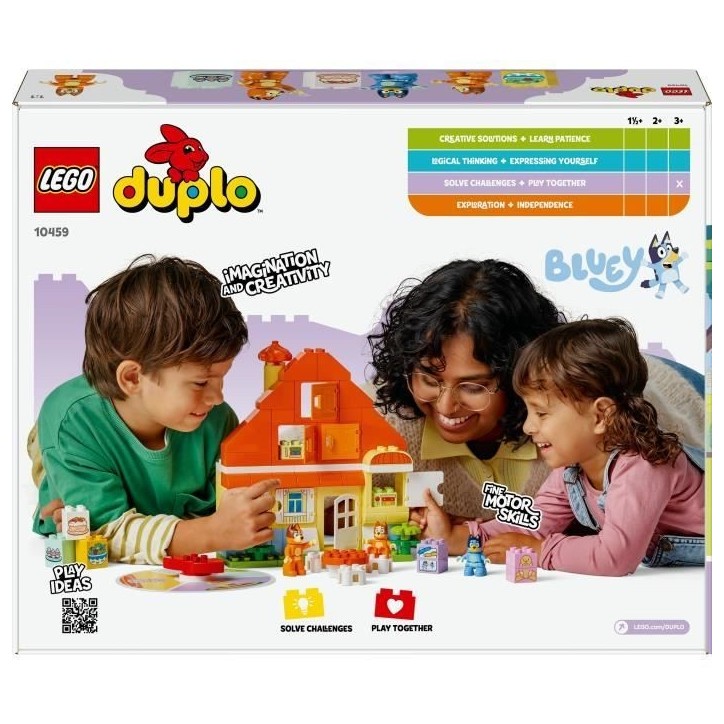 LEGO DUPLO 10459 La Maison de Famille de Bluey et le Jeu de Mémoire - Jeu Créatif 3 ans