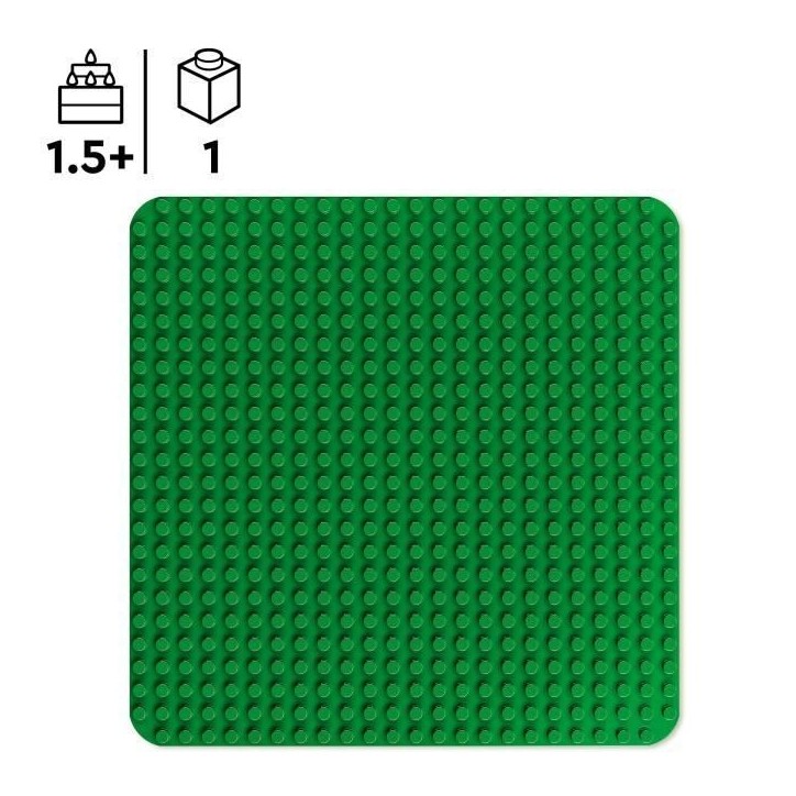 LEGO DUPLO 10460 Plaque de construction verte Jouet de construction pour bébés de 18 mois LEGO DUPLO 10460 Plaque de construction verte Jouet de construction pour bébés de 18 mois