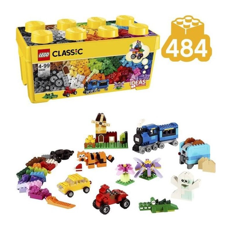LEGO Classic 10696 La boîte de briques créatives, Rangement facile d LEGO Classic 10696 La boîte de briques créatives, Rangement facile d