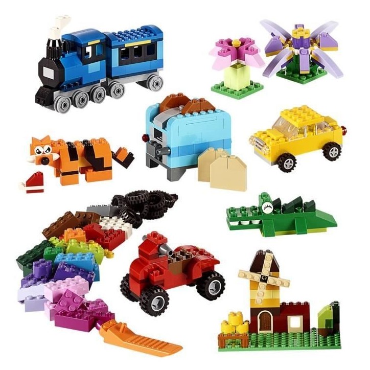 LEGO Classic 10696 La boîte de briques créatives, Rangement facile des jouets, Cadeau de fan LEGO Masters