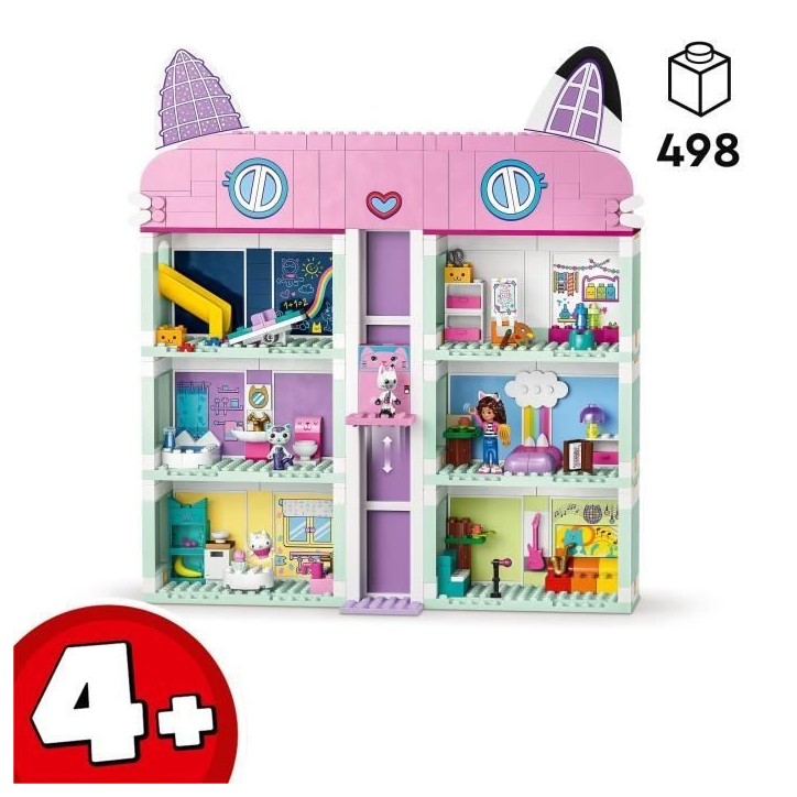 LEGO 10788 La Maison Magique de Gabby - Jouet de Construction pour enfant 4 ans - Figurines