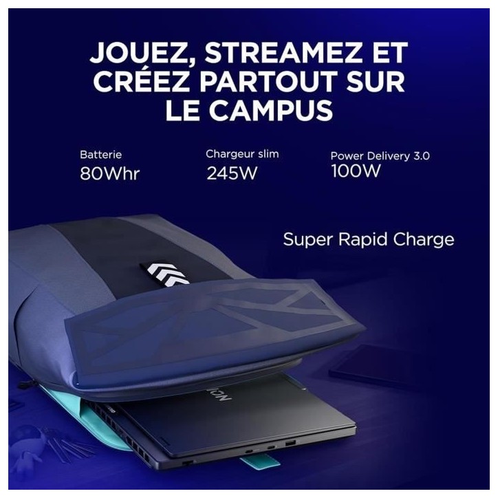 PC portable Gamer LENOVO Legion 5 15IRX10 | Sans Windows - 15,1 WQXGA OLED - Core i7-13650HX - RTX 5060 115W - 32 Go - 512 Go