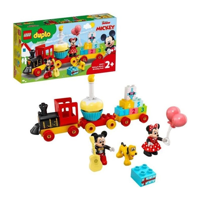 LEGO 10941 DUPLO Disney Le Train d'Anniversaire de Mickey et Minnie Jo LEGO 10941 DUPLO Disney Le Train d'Anniversaire de Mickey et Minnie Jo