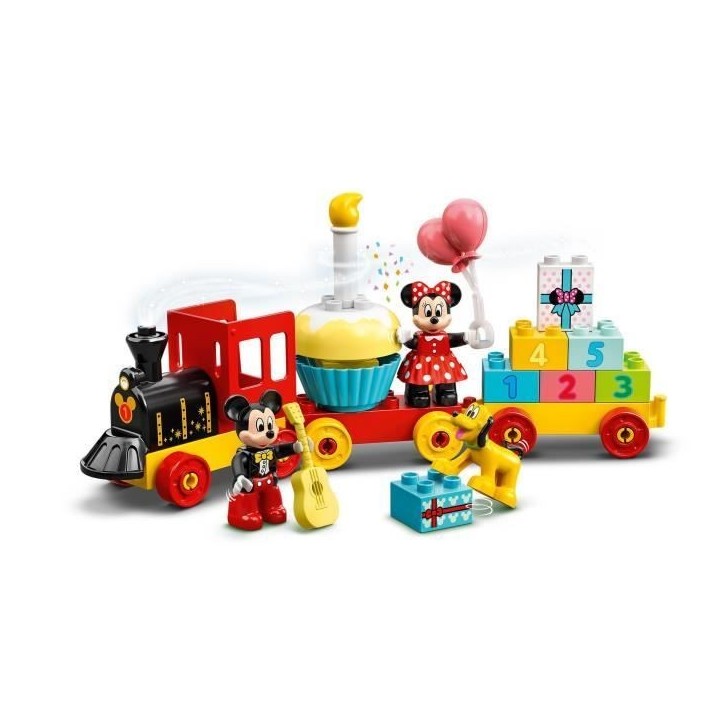 LEGO 10941 DUPLO Disney Le Train d'Anniversaire de Mickey et Minnie Jouet pour Enfant de 2 ans et plus avec Train et Figurines LEGO 10941 DUPLO Disney Le Train d'Anniversaire de Mickey et Minnie Jouet pour Enfant de 2 ans et plus avec Train et Figurines