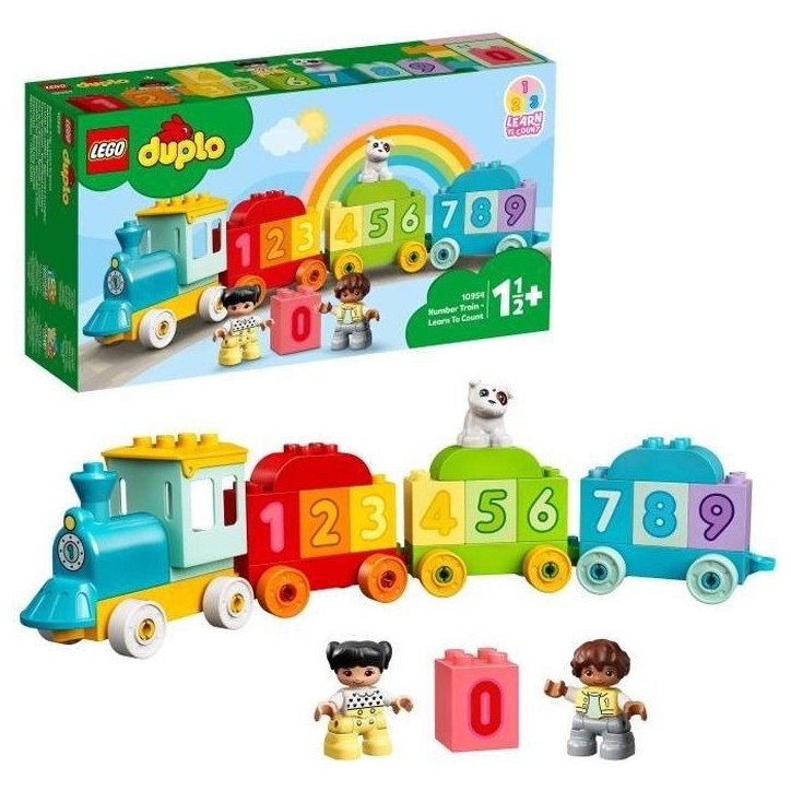 LEGO 10954 DUPLO Le train des chiffres - Apprendre a compter Jeux éducatif 1.5 an, Cadeau Jouet Bébé OU Set d'apprentissage