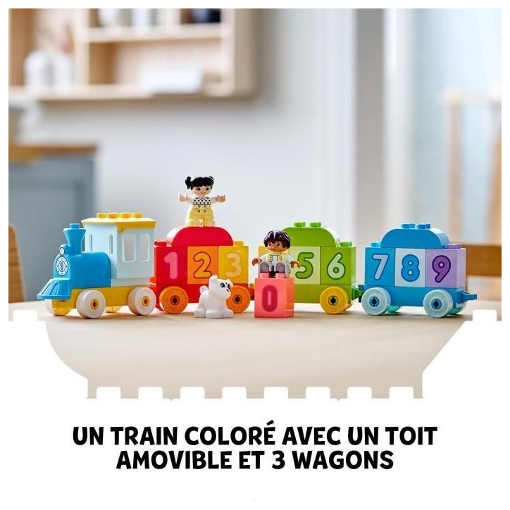 LEGO 10954 DUPLO Le train des chiffres - Apprendre a compter Jeux éducatif 1.5 an, Cadeau Jouet Bébé OU Set d'apprentissage