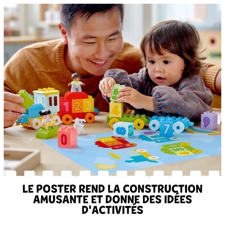 LEGO 10954 DUPLO Le train des chiffres - Apprendre a compter Jeux éducatif 1.5 an, Cadeau Jouet Bébé OU Set d'apprentissage