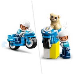 LEGO 10967 DUPLO La Moto De Police, Jouet Pour les Enfants de 2 Ans et