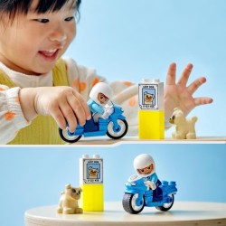 LEGO 10967 DUPLO La Moto De Police, Jouet Pour les Enfants de 2 Ans et