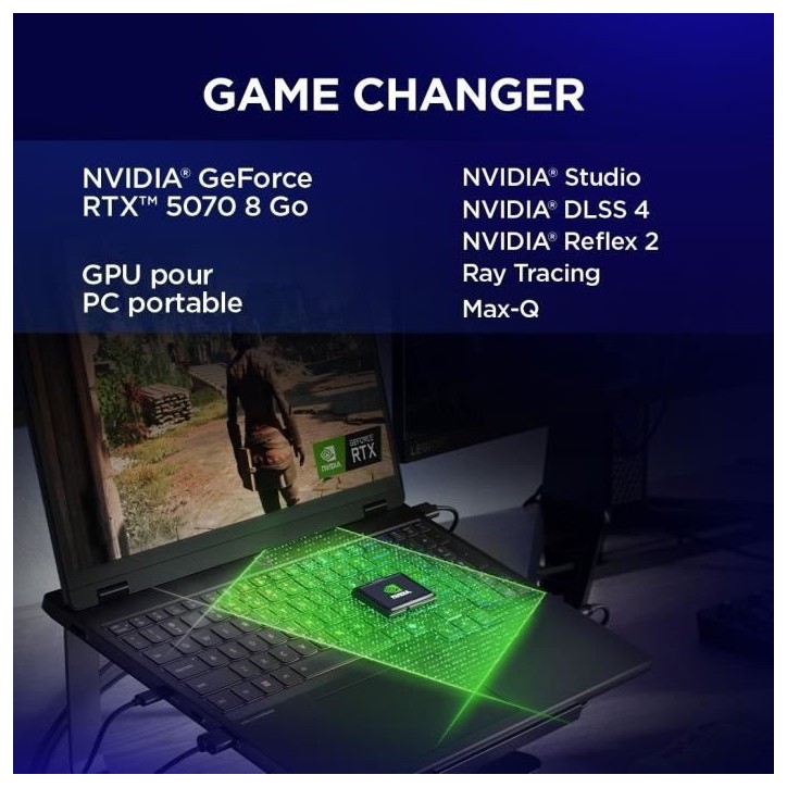 PC portable Gamer LENOVO Legion 5 15IRX10 | Sans Windows - 15,3 165 Hz IPS - Core i7-13650HX - RTX 5070 115W - 32 Go - 512 Go