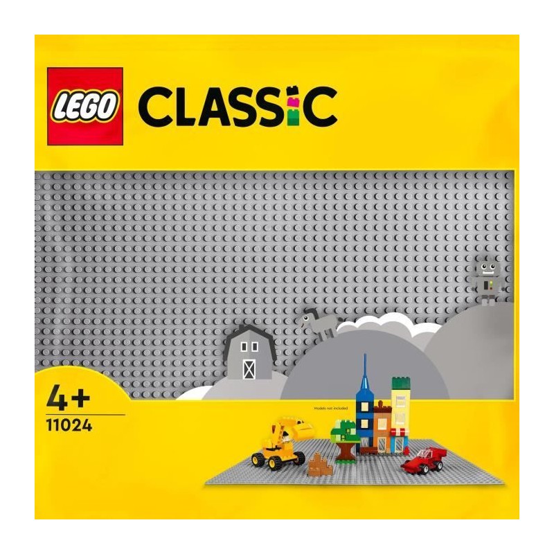 LEGO 11024 Classic La Plaque De Construction Grise 48x48, Socle de Bas LEGO 11024 Classic La Plaque De Construction Grise 48x48, Socle de Bas