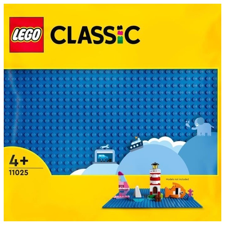 LEGO 11025 Classic La Plaque De Construction Bleue 32x32, Socle de Base pour Construction, Assemblage et Exposition LEGO 11025 Classic La Plaque De Construction Bleue 32x32, Socle de Base pour Construction, Assemblage et Exposition