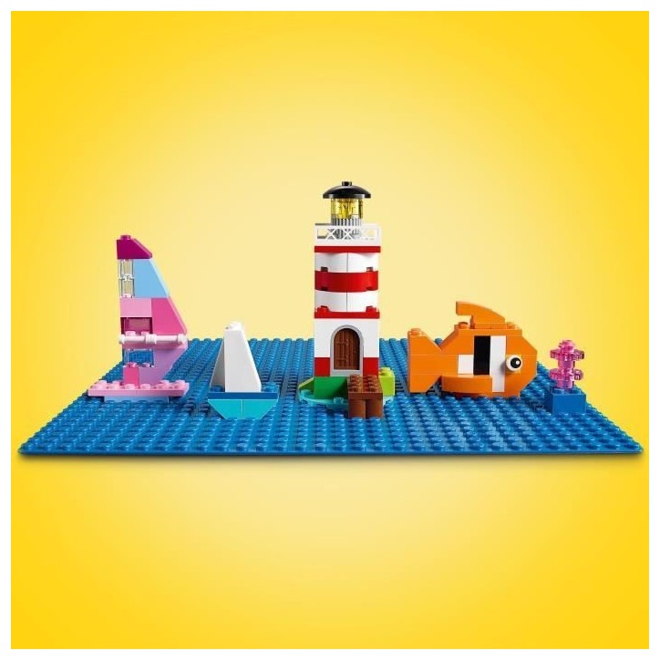 LEGO 11025 Classic La Plaque De Construction Bleue 32x32, Socle de Base pour Construction, Assemblage et Exposition LEGO 11025 Classic La Plaque De Construction Bleue 32x32, Socle de Base pour Construction, Assemblage et Exposition