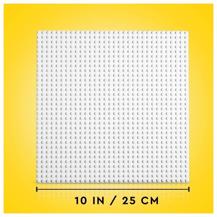 LEGO 11026 Classic La Plaque De Construction Blanche 32x32, Socle de Base pour Construction, Assemblage et Exposition LEGO 11026 Classic La Plaque De Construction Blanche 32x32, Socle de Base pour Construction, Assemblage et Exposition