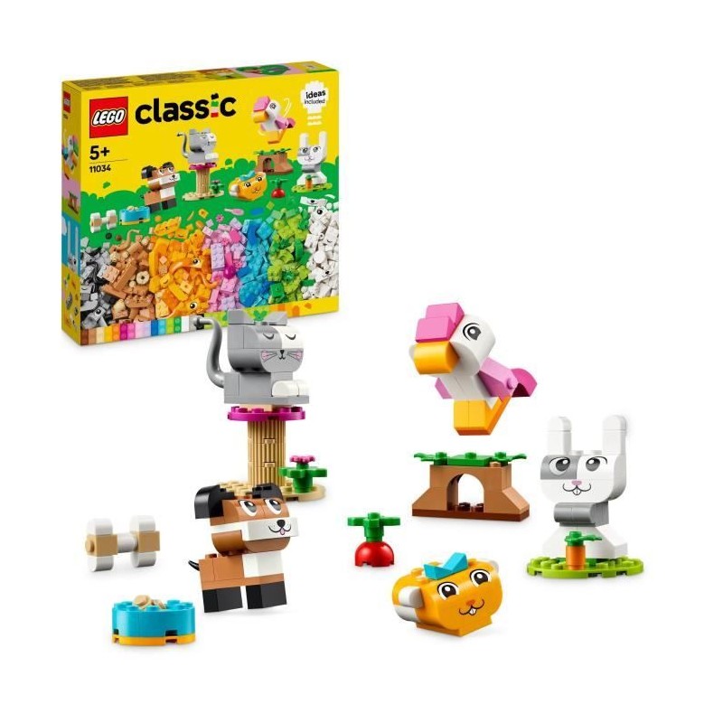 LEGO 11034 Classic Les Animaux de Compagnie Créatifs, Jouet avec Anim LEGO 11034 Classic Les Animaux de Compagnie Créatifs, Jouet avec Anim
