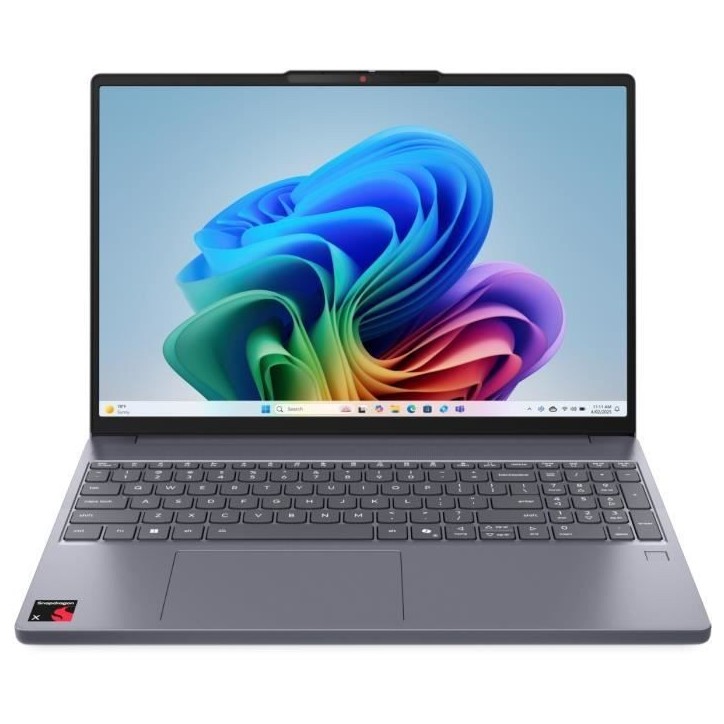PC portable LENOVO IdeaPad Slim 3 15Q8X10 | 15,3 WUXGA IPS - Qualcomm Snapdragon X - 16 Go - 512 Go - Capot Aluminium - Copilot
