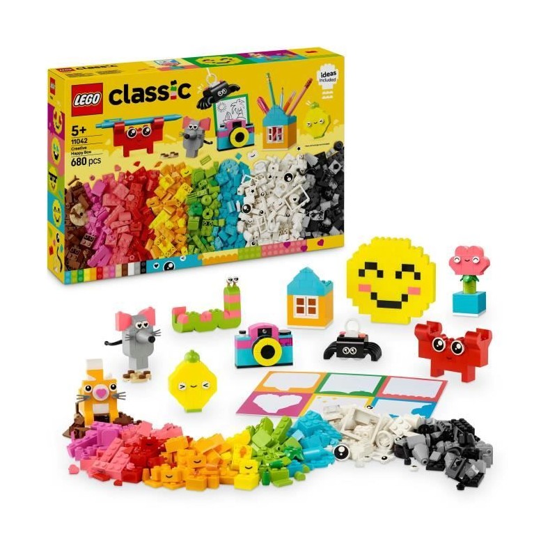 LEGO Classic 11042 La boîte créative du bonheur - Assortiment de bri LEGO Classic 11042 La boîte créative du bonheur - Assortiment de bri