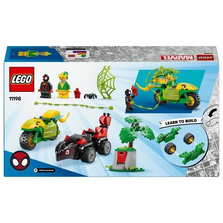 LEGO Marvel 11198 Course-poursuite entre Spin et Electro en dino-véhicules - Spidey et ses amis extraordinaires LEGO Marvel 11198 Course-poursuite entre Spin et Electro en dino-véhicules - Spidey et ses amis extraordinaires
