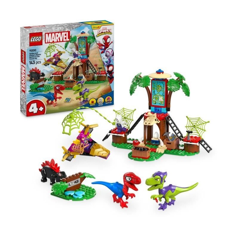 LEGO Marvel 11200 Spidey contre le raptor de Gobby a la cabane dans l'