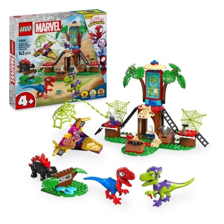 LEGO Marvel 11200 Spidey contre le raptor de Gobby a la cabane dans l'arbre - Spidey et ses amis extraordinaires LEGO Marvel 11200 Spidey contre le raptor de Gobby a la cabane dans l'arbre - Spidey et ses amis extraordinaires