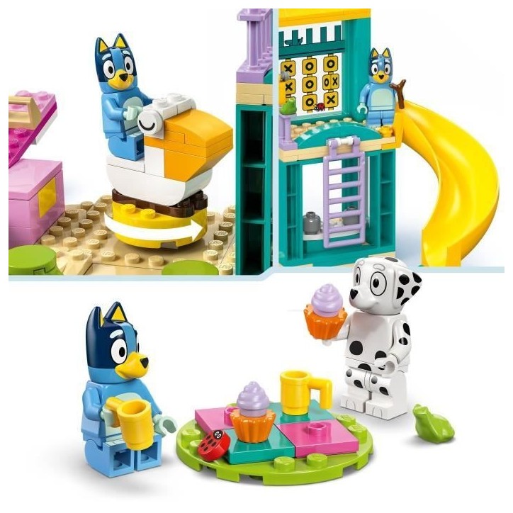 LEGO Bluey 11201 Bluey et Chloé a l'Aire de Jeux - Jeu de Construction des 4 ans - Animaux
