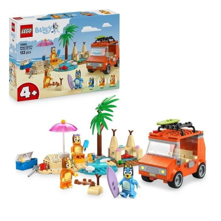 LEGO Bluey 11202 Les Vacances et le Voyage en Voiture de Bluey - Jeu de Construction 4 ans LEGO Bluey 11202 Les Vacances et le Voyage en Voiture de Bluey - Jeu de Construction 4 ans