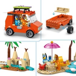 LEGO Bluey 11202 Les Vacances et le Voyage en Voiture de Bluey - Jeu d