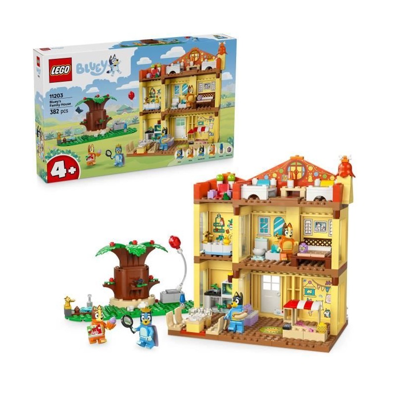 LEGO Bluey 11203 La Maison de Famille de Bluey - Jeu de Construction F LEGO Bluey 11203 La Maison de Famille de Bluey - Jeu de Construction F