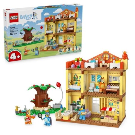 LEGO Bluey 11203 La Maison de Famille de Bluey - Jeu de Construction F