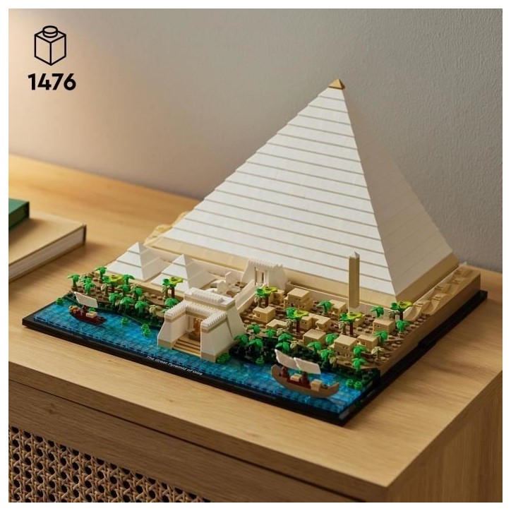 LEGO 21058 Architecture La Grande Pyramide de Gizeh, Loisir Créatif Maquette a Construire, Monument du Monde et Décoration LEGO 21058 Architecture La Grande Pyramide de Gizeh, Loisir Créatif Maquette a Construire, Monument du Monde et Décoration