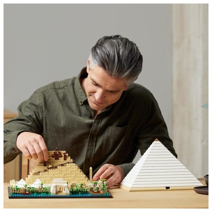 LEGO 21058 Architecture La Grande Pyramide de Gizeh, Loisir Créatif Maquette a Construire, Monument du Monde et Décoration LEGO 21058 Architecture La Grande Pyramide de Gizeh, Loisir Créatif Maquette a Construire, Monument du Monde et Décoration
