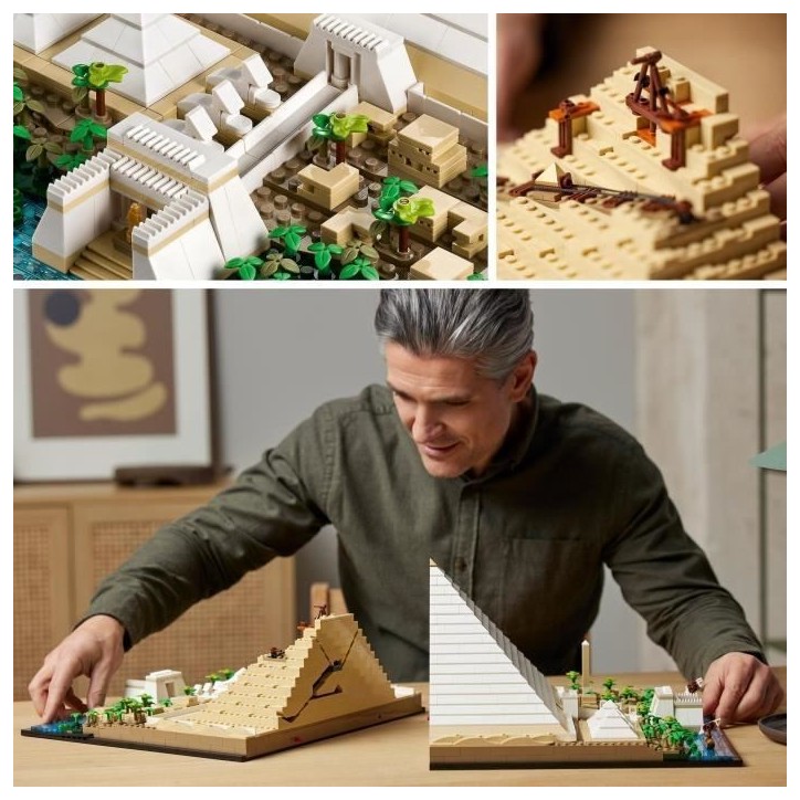 LEGO 21058 Architecture La Grande Pyramide de Gizeh, Loisir Créatif Maquette a Construire, Monument du Monde et Décoration LEGO 21058 Architecture La Grande Pyramide de Gizeh, Loisir Créatif Maquette a Construire, Monument du Monde et Décoration