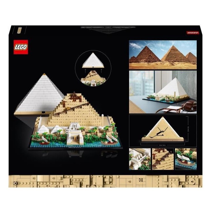 LEGO 21058 Architecture La Grande Pyramide de Gizeh, Loisir Créatif Maquette a Construire, Monument du Monde et Décoration LEGO 21058 Architecture La Grande Pyramide de Gizeh, Loisir Créatif Maquette a Construire, Monument du Monde et Décoration