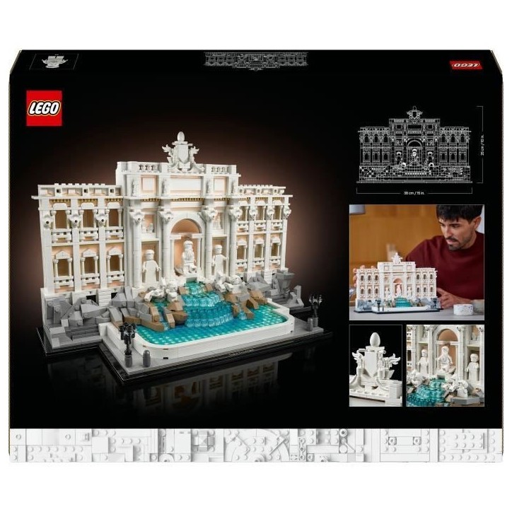 LEGO Architecture 21062 La fontaine de Trevi - Set de construction pour adulte sur Rome