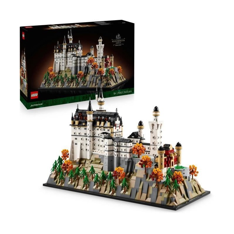 LEGO Architecture 21063 Le Château de Neuschwanstein - Set de Constru LEGO Architecture 21063 Le Château de Neuschwanstein - Set de Constru