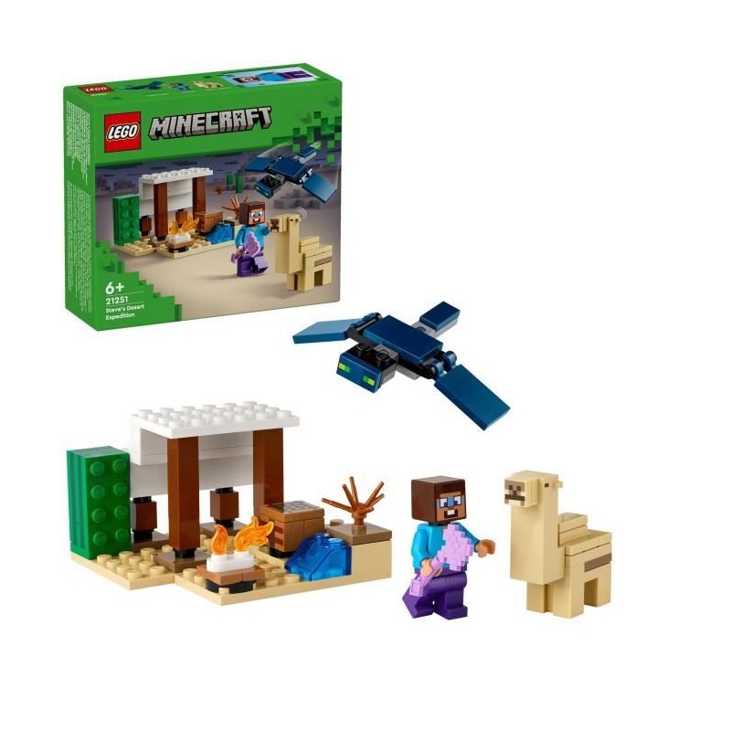 LEGO 21251 Minecraft L'Expédition de Steve dans le Désert, Jouet de LEGO 21251 Minecraft L'Expédition de Steve dans le Désert, Jouet de