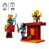 LEGO Minecraft 21266 La bataille de la lave du Nether - Jouet pour fan